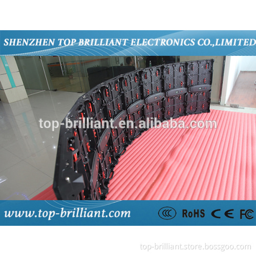 Outdoor flexible curved led screen p5.95mm